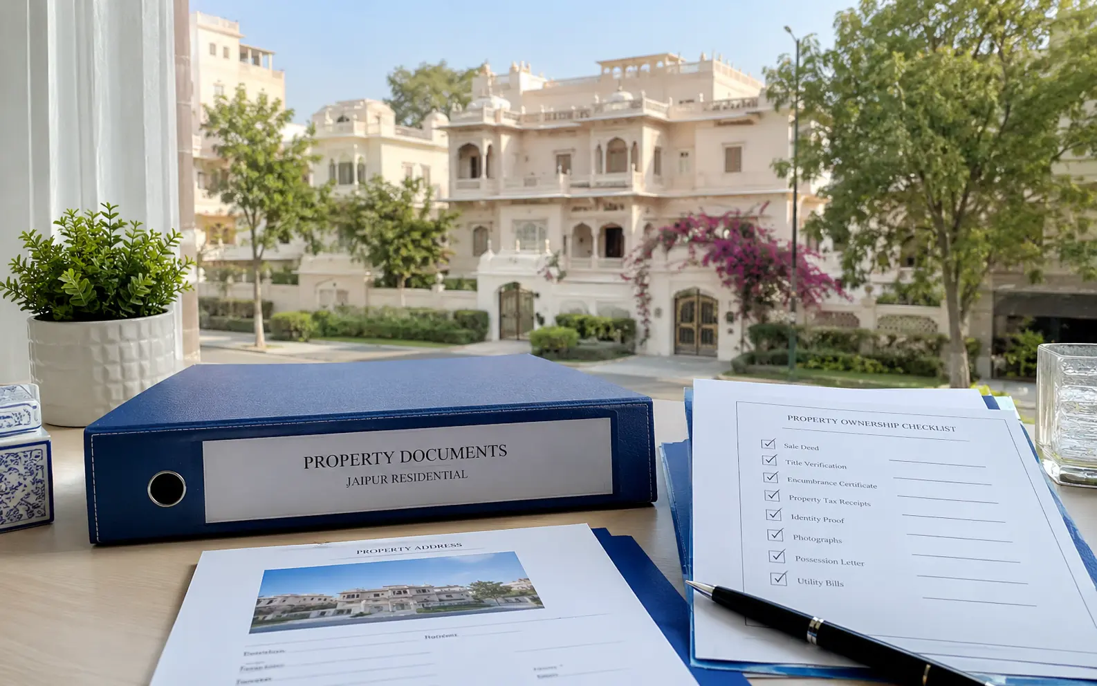 Property verification documents and residence
